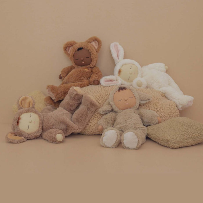 Olli Ella Cozy Dinkums Lamby Pip, Mousy Pickle, Teddy Mini, and Bunny Moppet