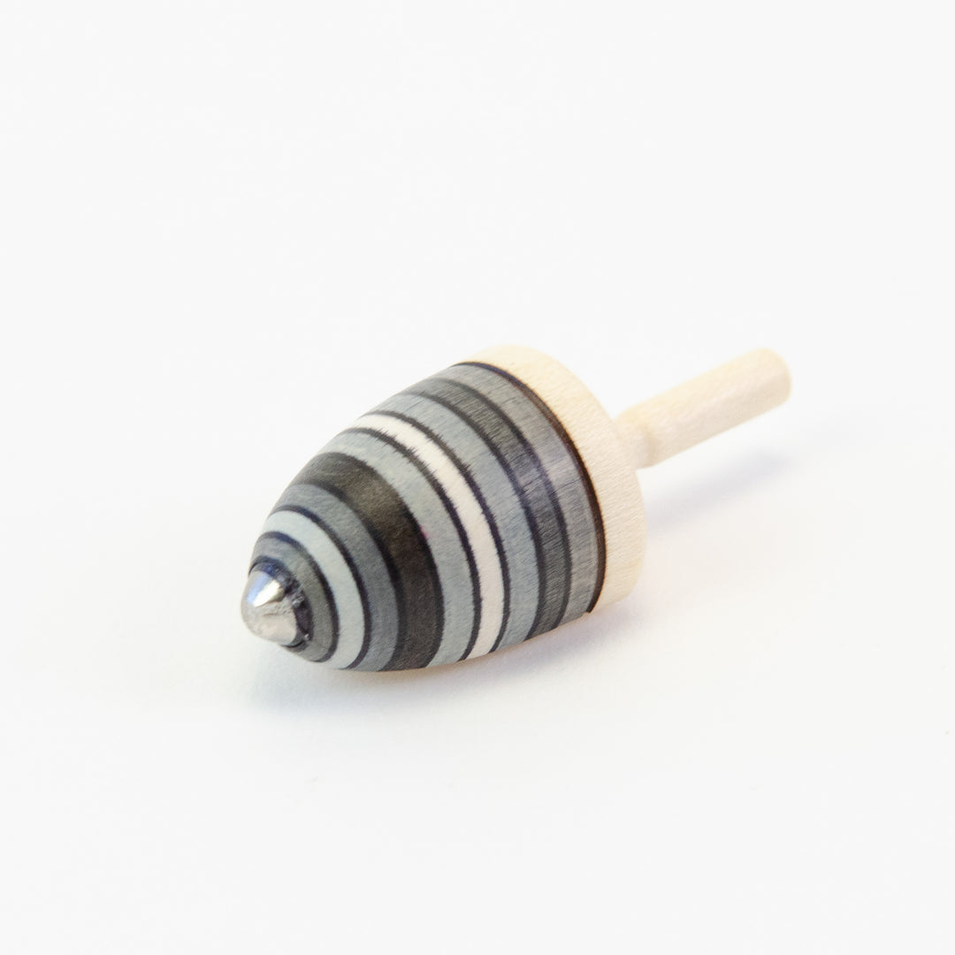 Wooden Spinning Top with Magnet - Thunderbolt