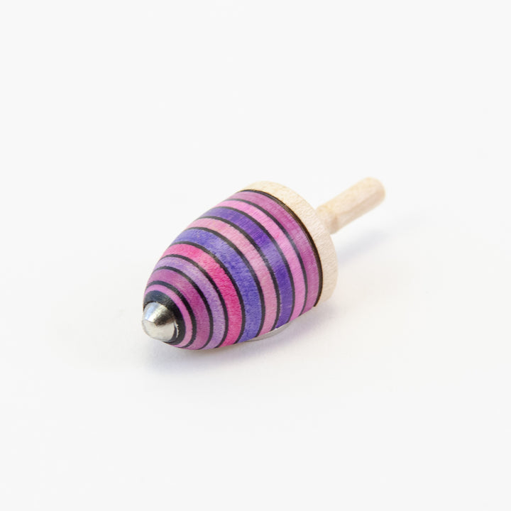 Wooden Spinning Top with Magnet - Thunderbolt