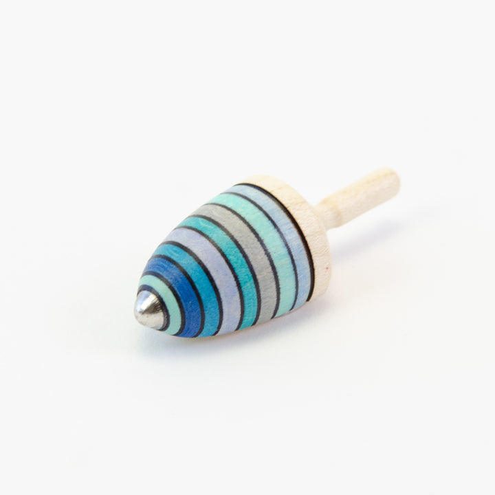 Wooden Spinning Top with Magnet - Thunderbolt