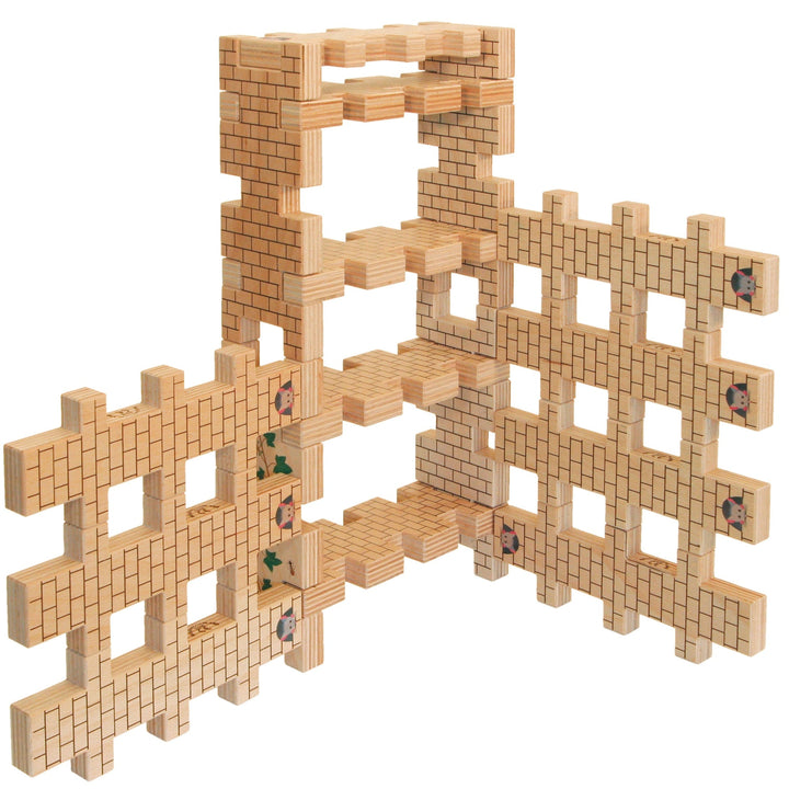 Regenbogenland Mouse Towers - Premium Interlocking Wooden Construction Set - Australia