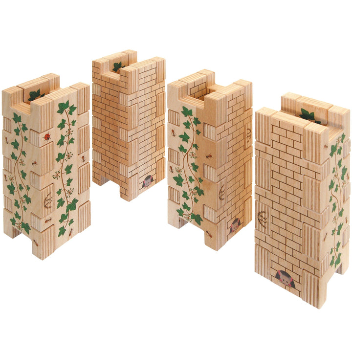 Regenbogenland Mouse Towers - Premium Interlocking Wooden Construction Set - Australia