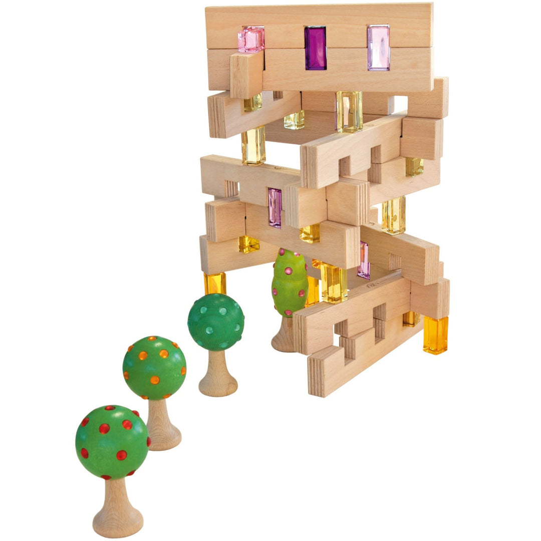Regenbogenland Slats - Premium Interlocking Wooden Construction Set - Australia