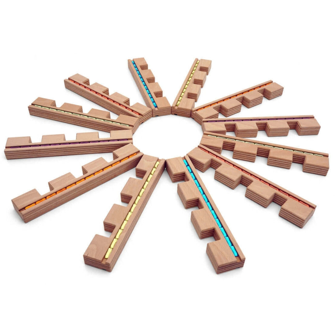 Regenbogenland Light Slats - Premium Interlocking Wooden Construction Set - Australia