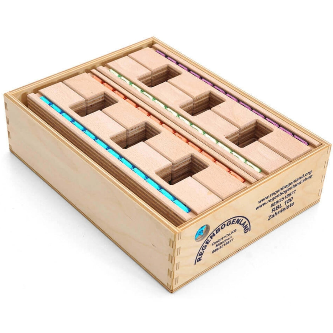 Regenbogenland Light Slats - Premium Interlocking Wooden Construction Set - Australia