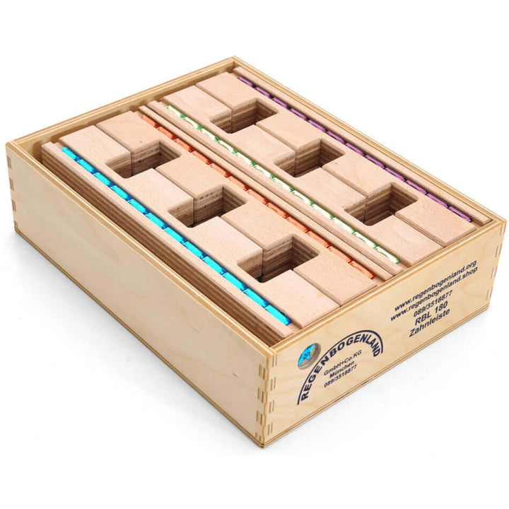 Regenbogenland Light Slats - Premium Interlocking Wooden Construction Set - Australia