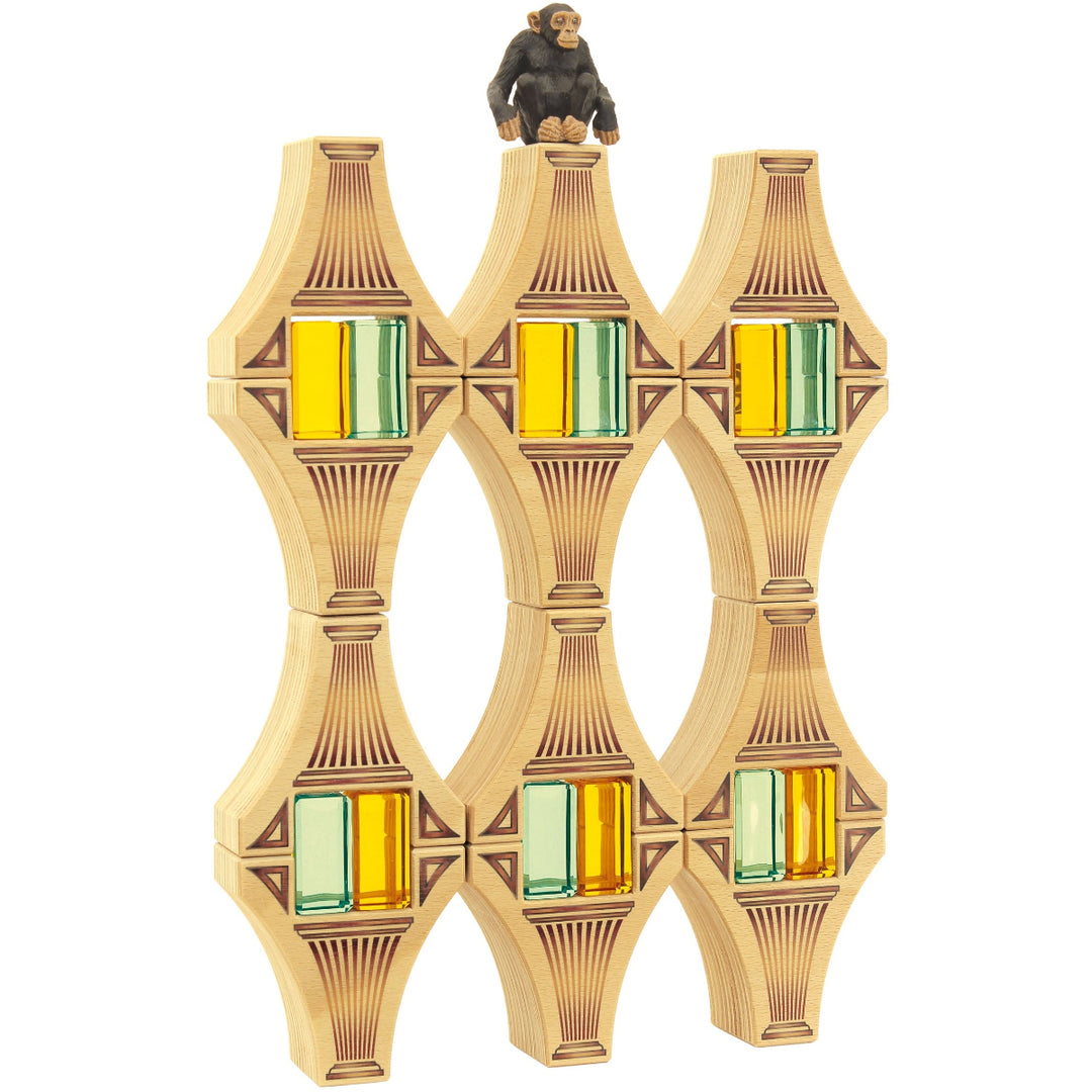 Regenbogenland Viaduct - Premium Interlocking Wooden Construction Set - Australia