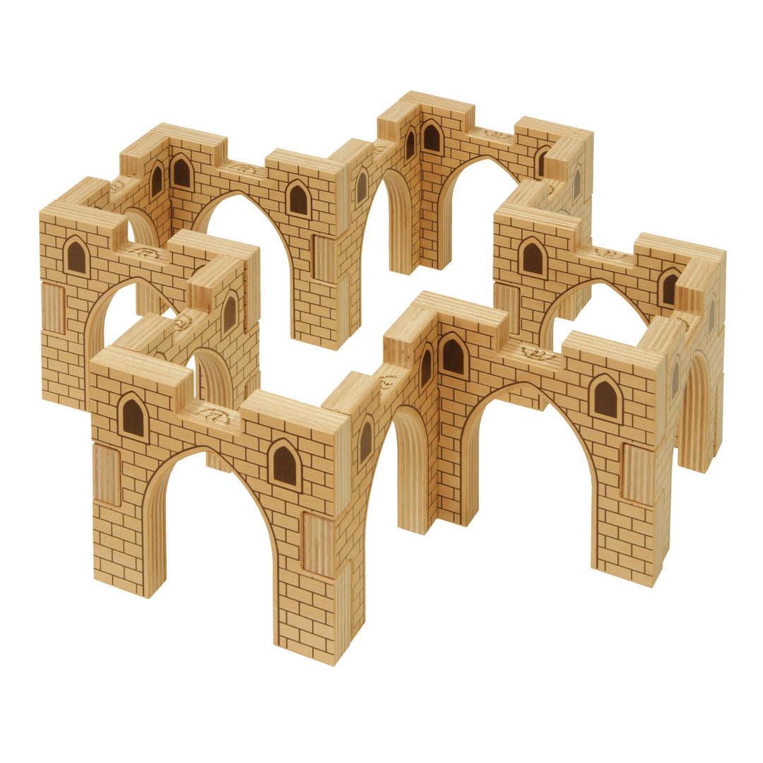 Regenbogenland Arcades - Premium Interlocking Wooden Construction Set - Australia