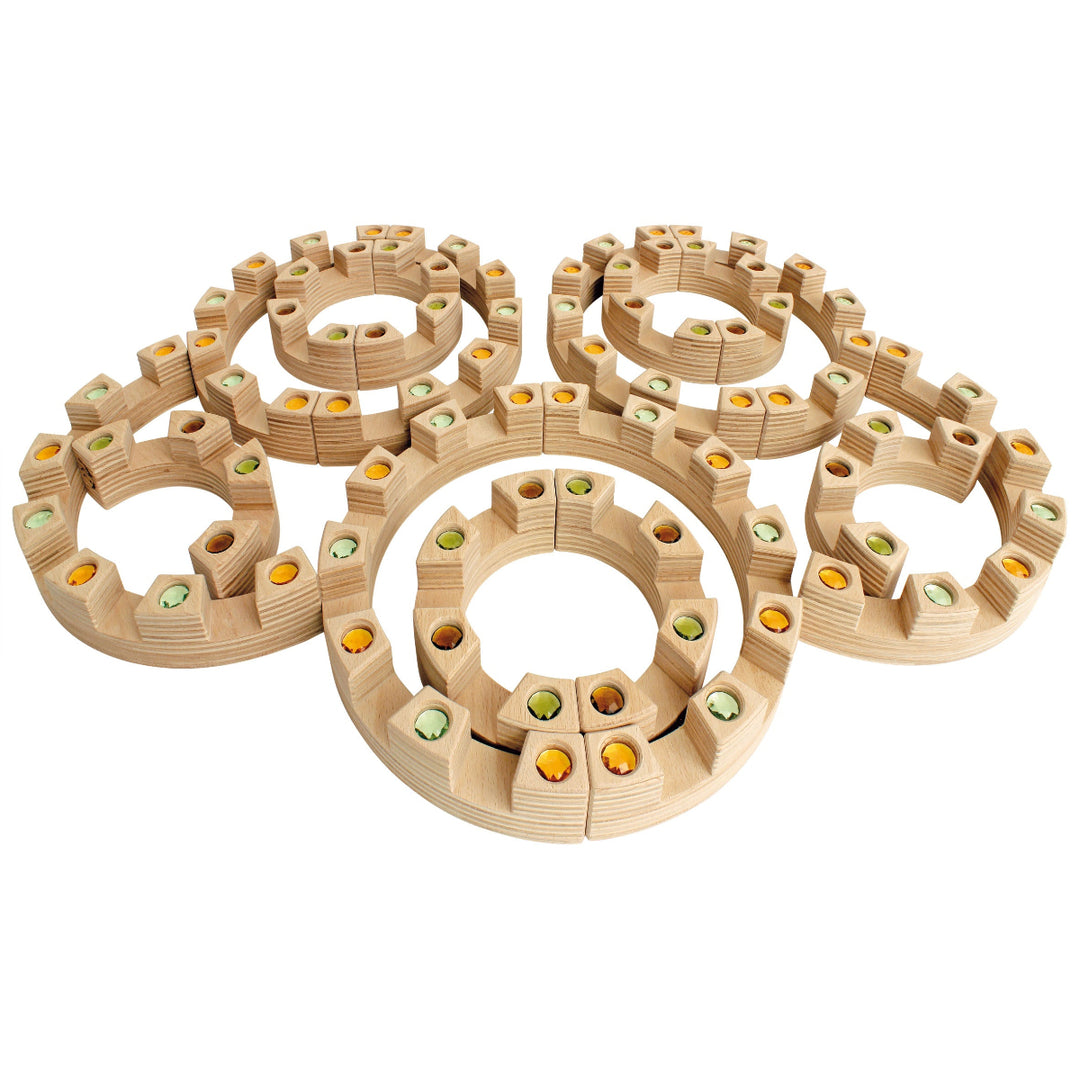 Regenbogenland Colosseum - Premium Interlocking Wooden Construction Set - Australia