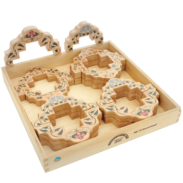 Regenbogenland Baroque Domes - Premium Interlocking Wooden Construction Set - Australia