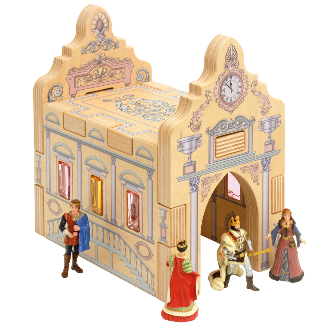 RBL-216 Regenbogenland Wooden block set Royal palace 01