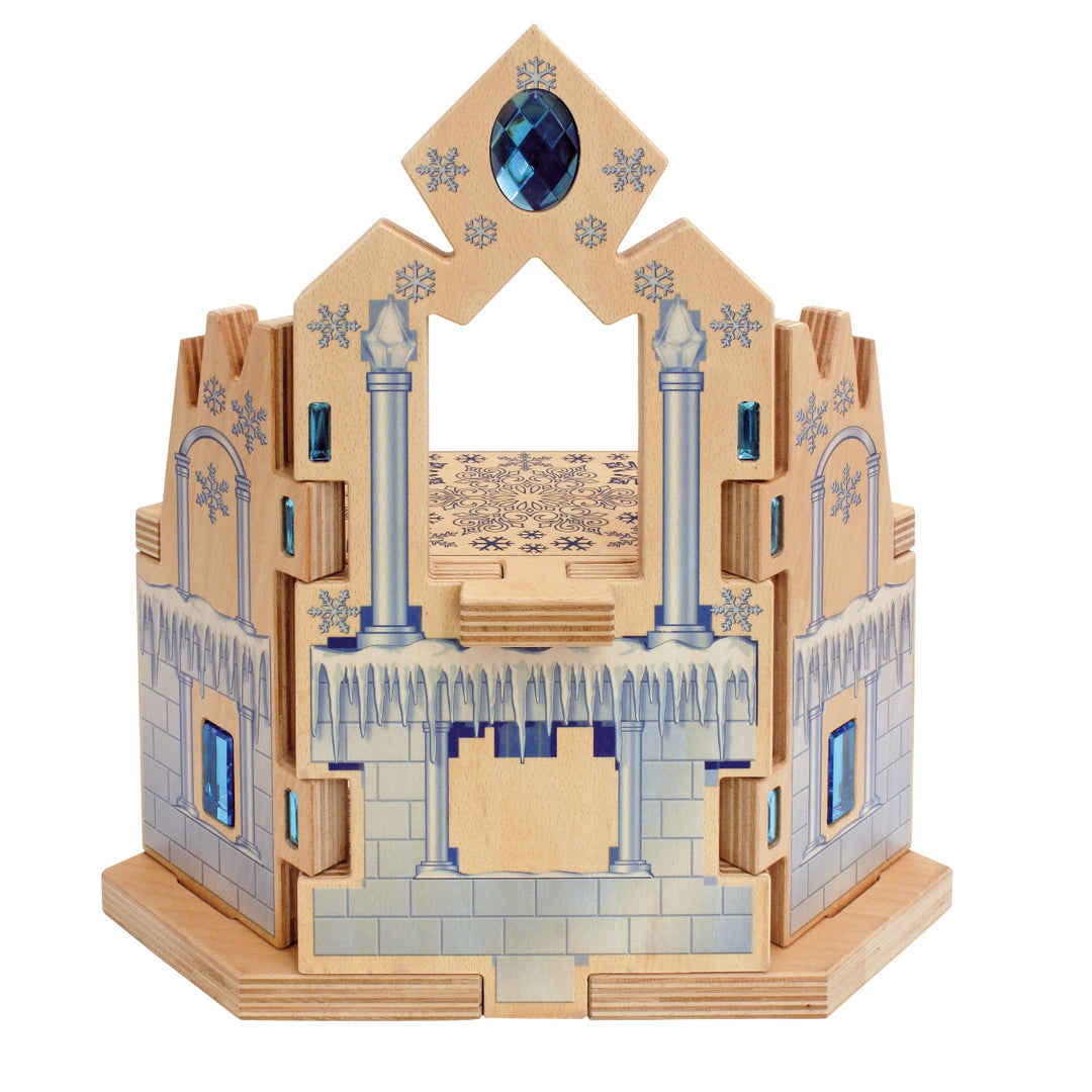 Regenbogenland Ice Palace - Premium Interlocking Wooden Construction Set - Australia