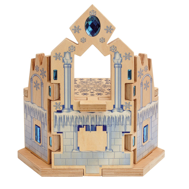 Regenbogenland Ice Palace - Premium Interlocking Wooden Construction Set - Australia