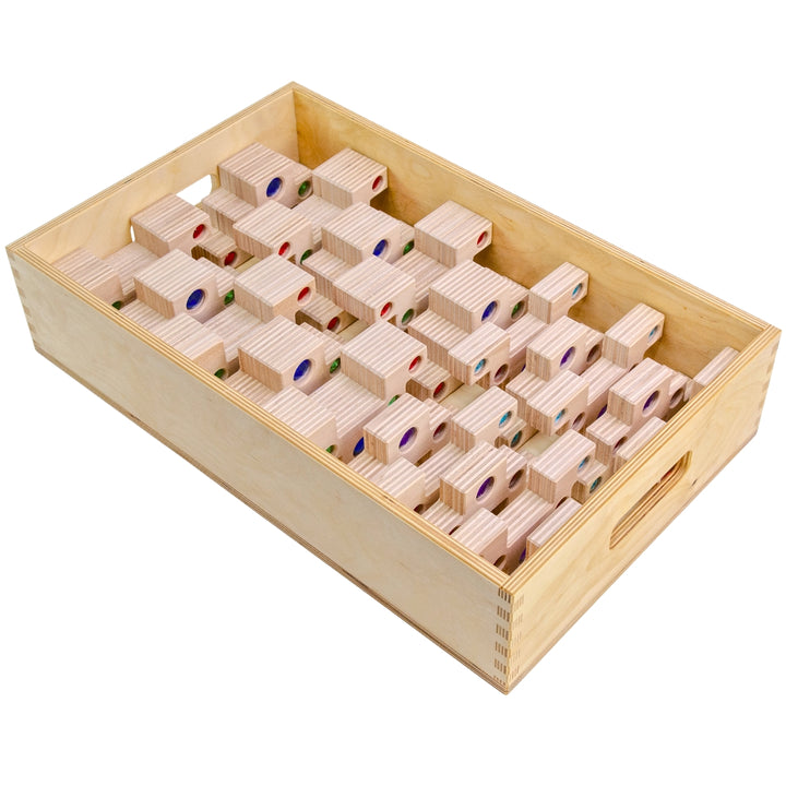 Regenbogenland Stairway to Heaven - Premium Interlocking Wooden Construction Set - Australia