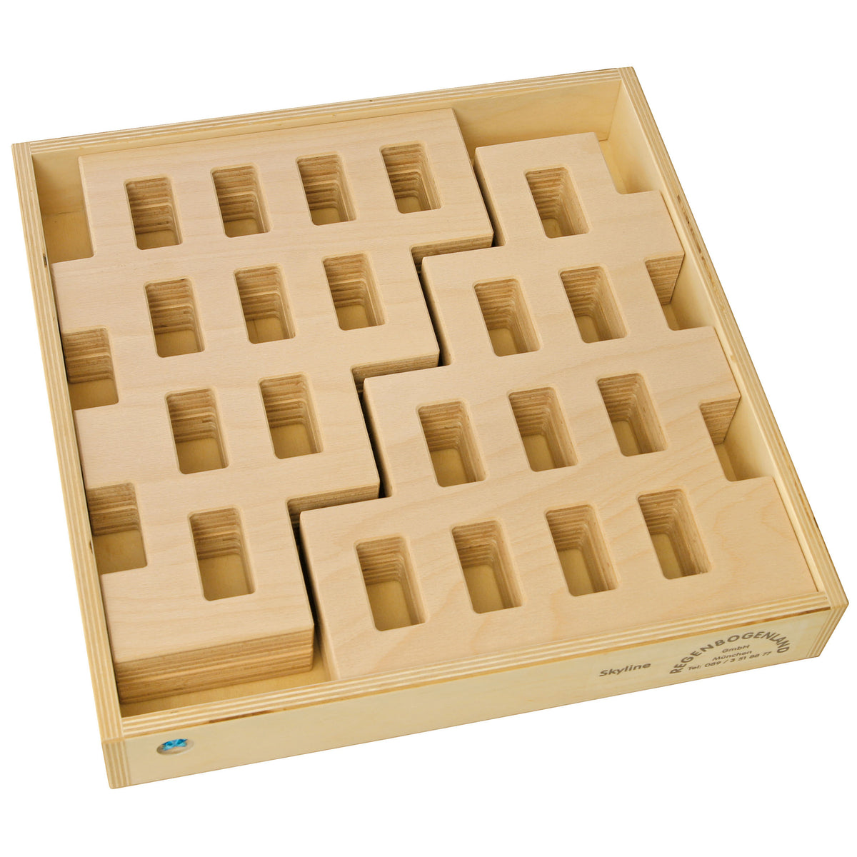 Regenbogenland Wooden Block Set Skyline Australia — Oskar's Wooden Ark