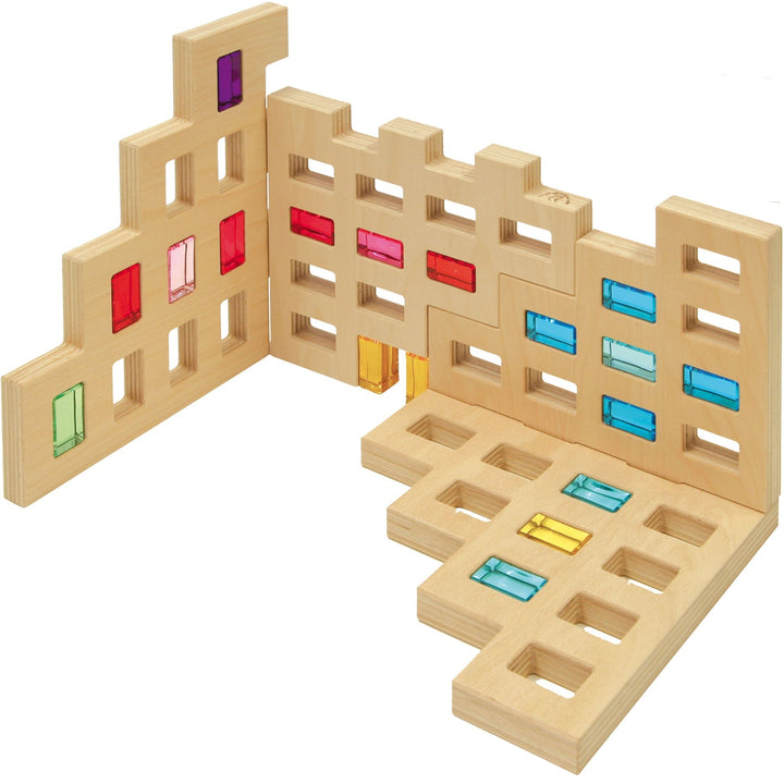 Regenbogenland Skyline - Premium Interlocking Wooden Construction Set - Australia