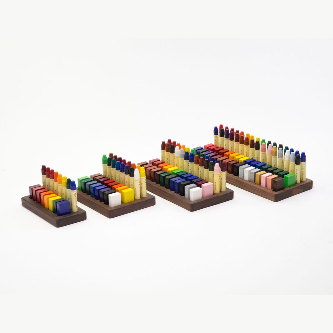 From Jennifer Crayon Holders Dark Walnut from Oskar's Wooden Ark in Australia