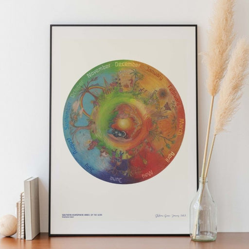 WOTYPRINT-SH-2022 Waldorf Family Art Print Wheel of the Year