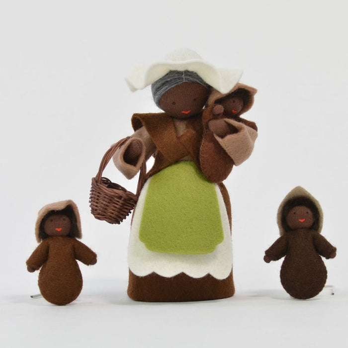 Ambrosius Mother Earth Doll with Seedling Babies