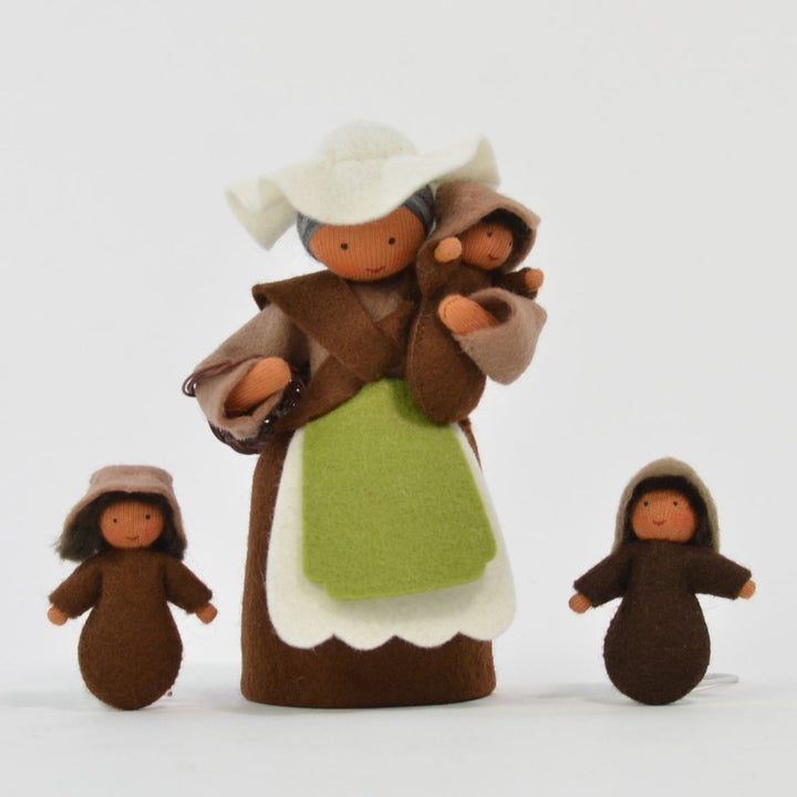 Ambrosius Mother Earth Doll with Seedling Babies