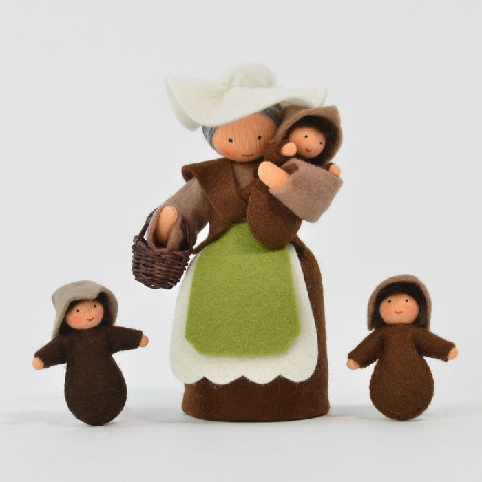 Ambrosius Mother Earth Doll with Seedling Babies