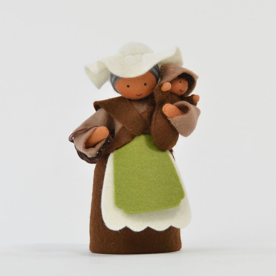 Ambrosius Mother Earth Doll with Seedling Babies