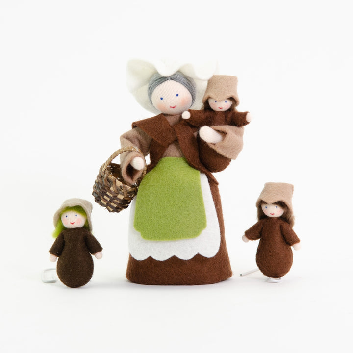 Ambrosius Mother Earth Doll with Seedling Babies