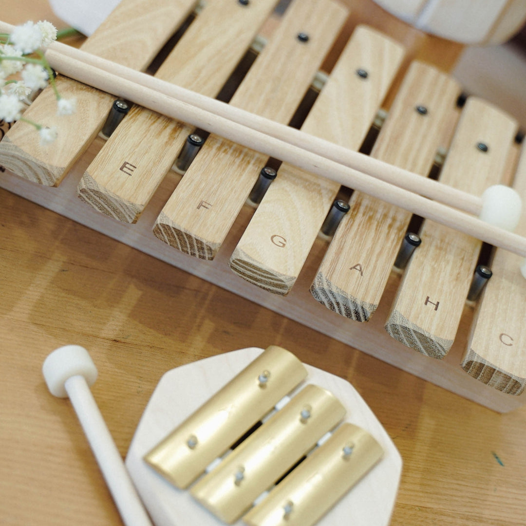 55210255 Auris Wooden Xylophone - 7 Tones + 2, Pentatonic