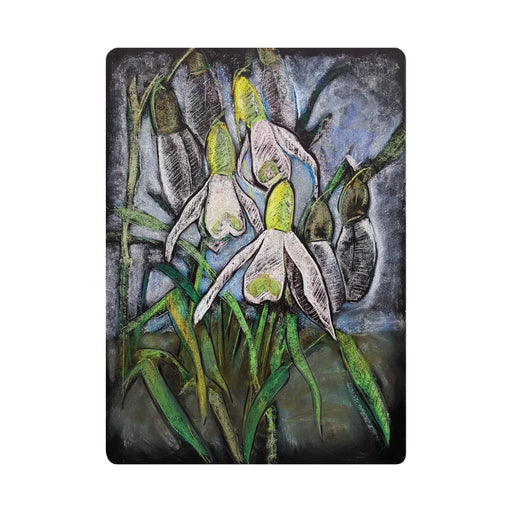 95502003 Chalkboard Art Cards - Snowdrops, 5 pk