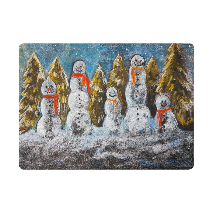 95502021 Chalkboard Art Cards - Snowmen, 5 pk