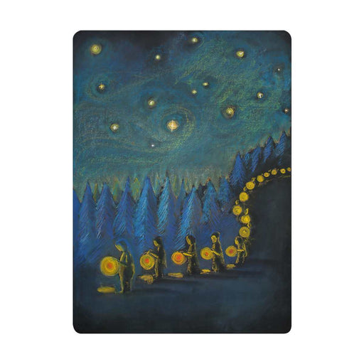 95505006 Chalkboard Art Poster Lantern Walk