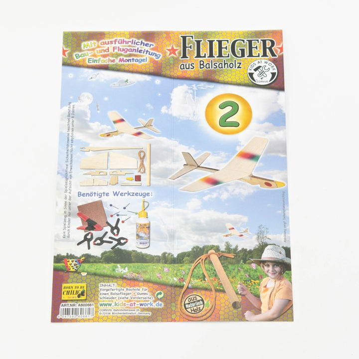 A600661 Kids at work Balsa Wood Plane Kit 2