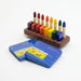 MA-2026-85031001-85034001 Crayon Holder for 8 Stockmar Stick Crayons & 8 Block Crayons with 8 Stockmar Stick Crayons and 8 Stockmar Wax Block Crayons