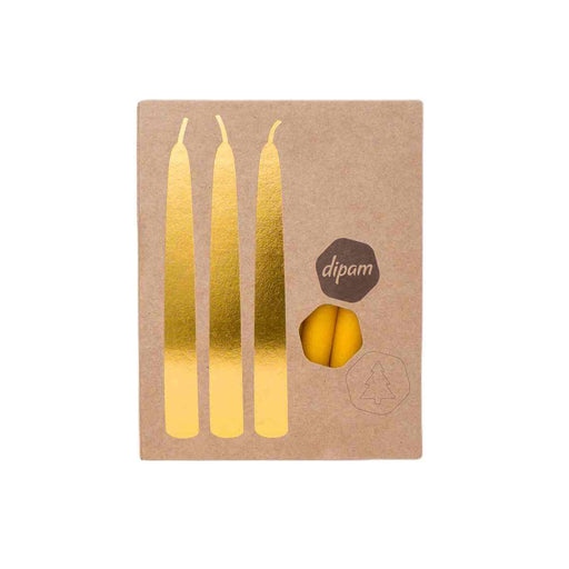 95102513 Dipam Beeswax Birthday Ring Candles 11x1.3cm H20. Burn time 2.5hrs. Box of 20