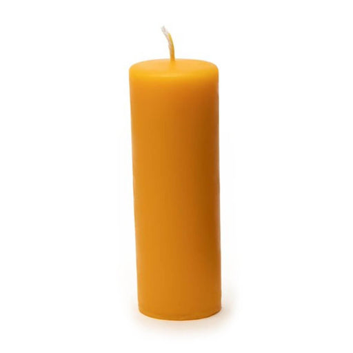 95103312 Dipam Beeswax Pillar Candle 14x4.8cm ST2 Burn time 23hrs single