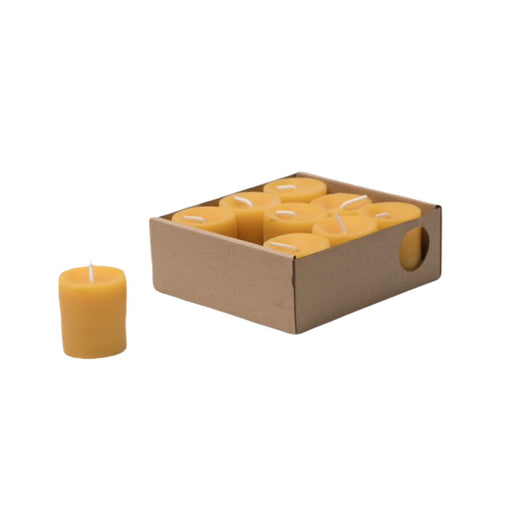 95103116 Dipam Beeswax Tall Tealights SF9 Burn time 8hrs box of 9