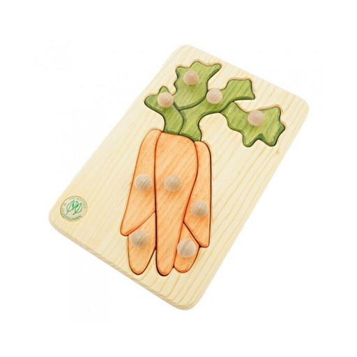 74001208 Drei Blatter Wooden Peg Puzzle - Carrot