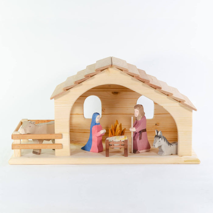 Drei Blatter Nativity Stable Large