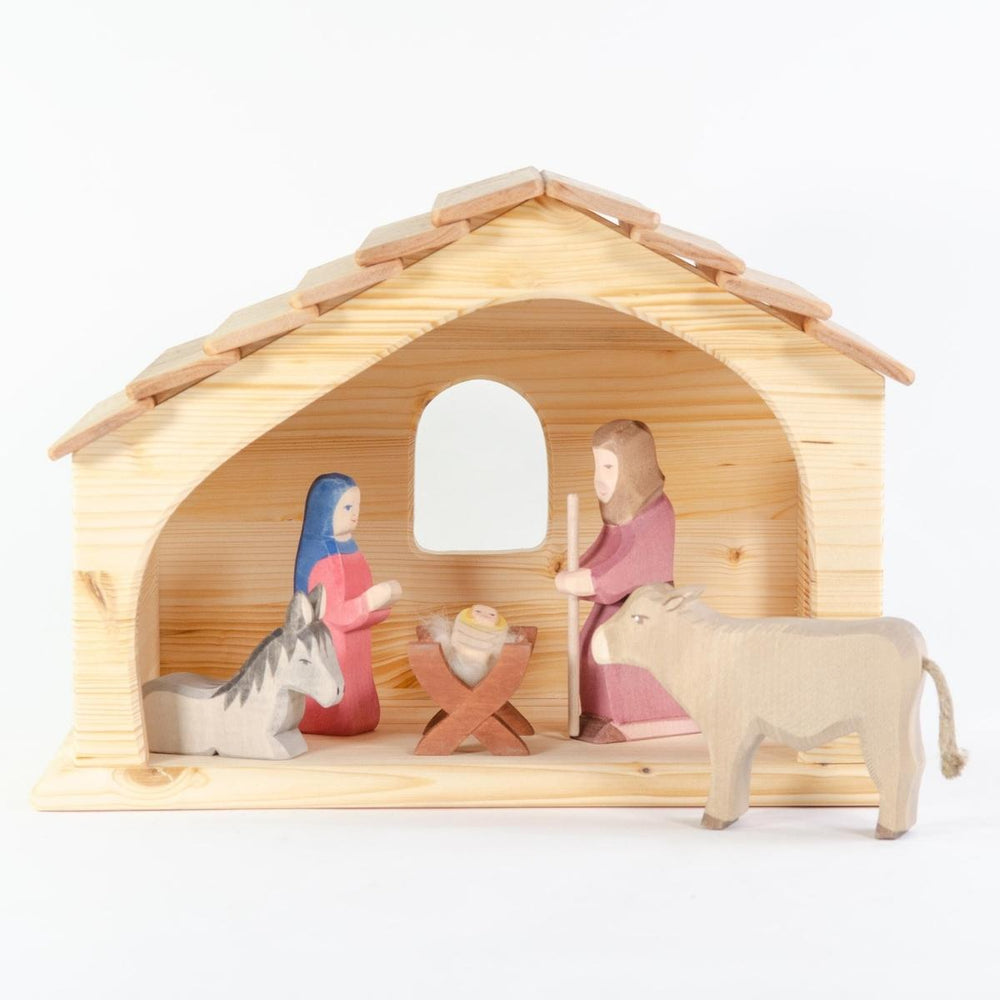 74005016 Drei Blatter Nativity Stable Small