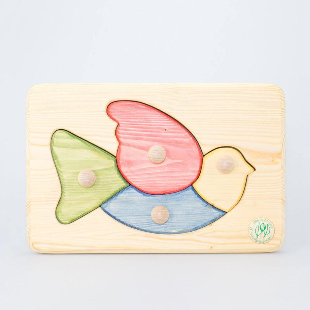 74001209 Drei Blatter Wooden Peg Puzzle - Bird