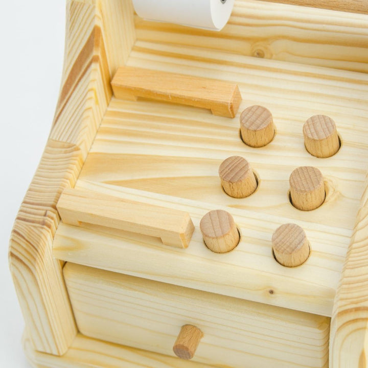 74007012 Drei Blatter Wooden Cash Register