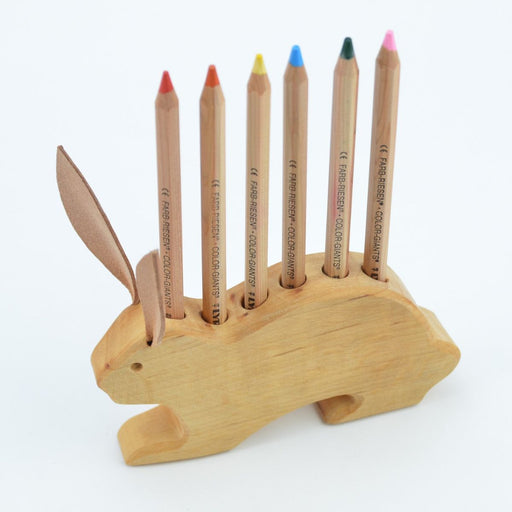 74001613 Drei Blatter Wooden Pencil Holder - Bunny
