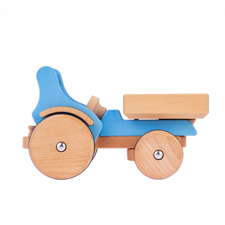 DY-180503 Dynamiko Wood Tractor Fridolin (Light Blue)
