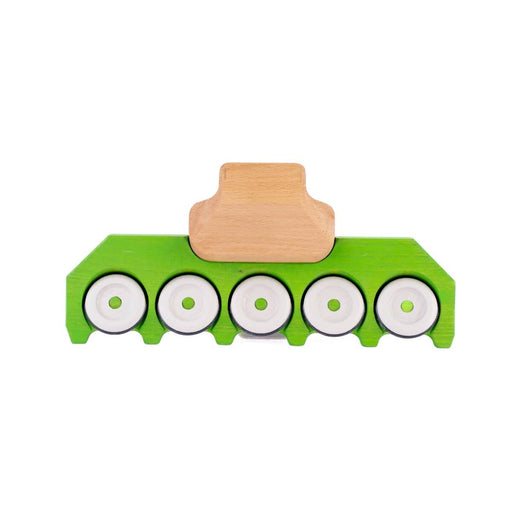 DY-180534 Dynamiko Wooden Tractor Accessory Corn Header Green