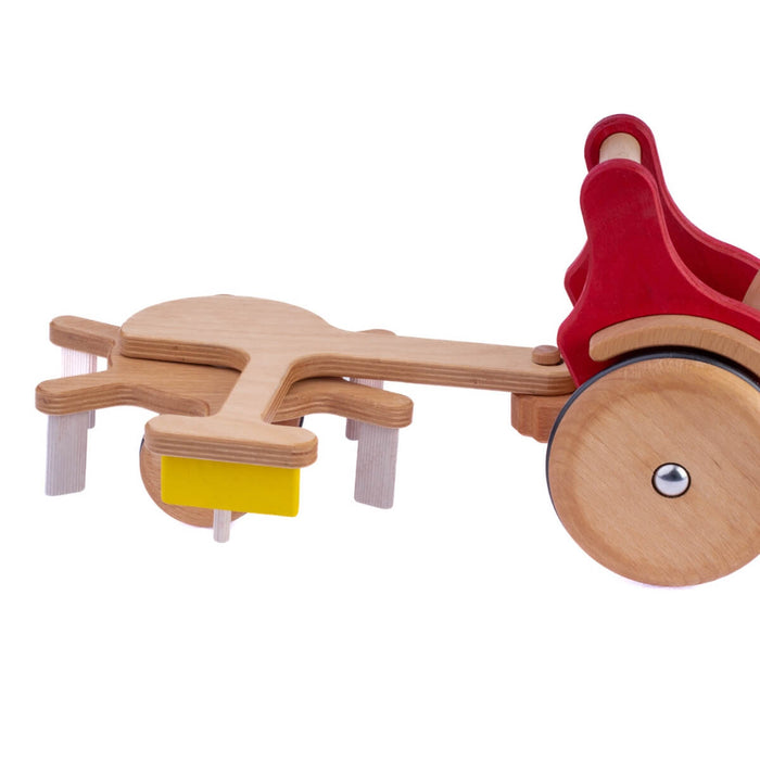 DY-180497 Dynamiko Wooden Tractor Accessory Rotary Rake