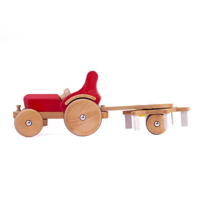 DY-180497 Dynamiko Wooden Tractor Accessory Rotary Rake