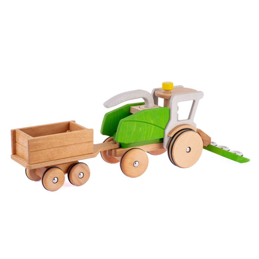 DY-180527 Dynamiko Wooden Tractor Forage Harvester Felix Green