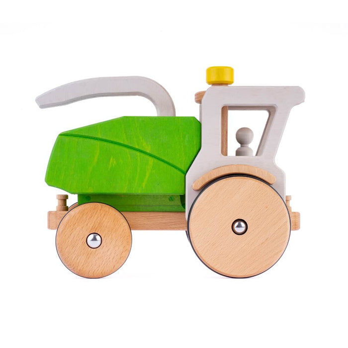 DY-180527 Dynamiko Wooden Tractor Forage Harvester Felix Green