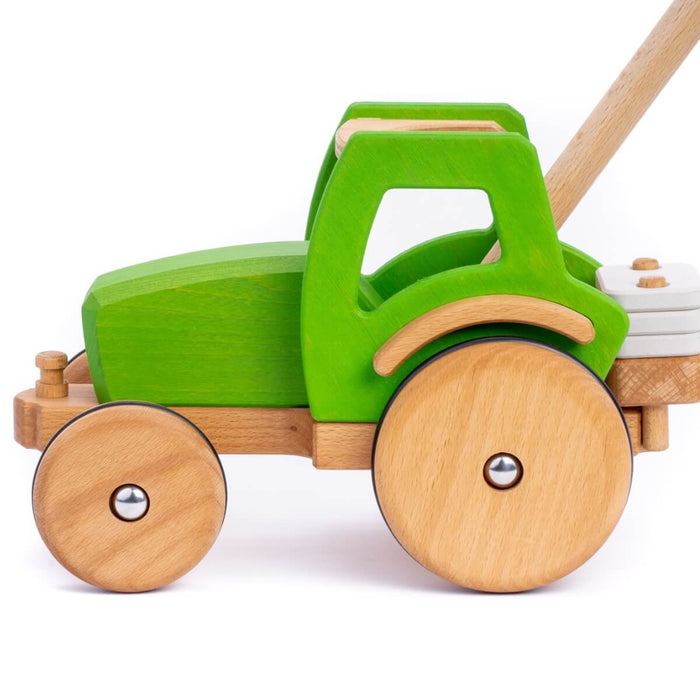 DY-180442 Dynamiko Wooden Tractor MIO with handlebar