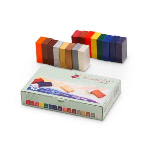 99535130 Encaustic Art Hot Wax Painting Blocks Assortment of 16 Blocks - Enrichment Selection